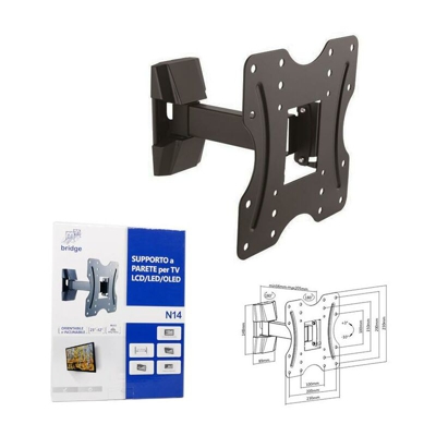 Supporto Tv Lcd Fino A 42 Singolo Braccio Bridge Nvs