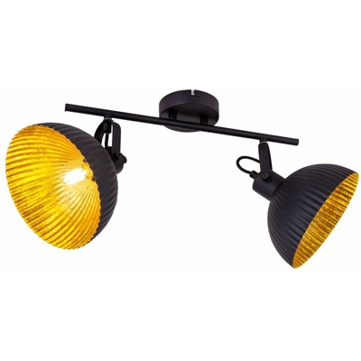 Faretto a soffitto Apparecchio design Illuminazione Spot Faretto mobile Nero-Oro Globo 54659-2