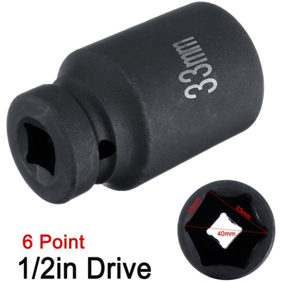 Insma - Chiavi a bussola esagonali a 6 punte da 33 mm. Bussole a bussola da 1/2