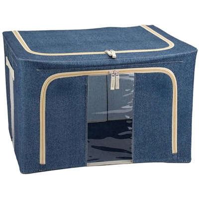 SCATOLA ARMADI TESSUTO CM.50X40X28h CON CERNIERA