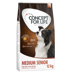 Concept for Life Medium Senior - 6 kg (4 x 1,5 kg) en oferta