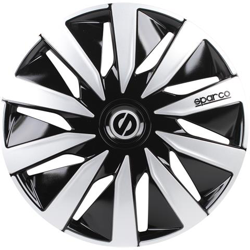 Lazio Set Completo Universale Copricerchi Auto Nero / argento 16 Pollici características