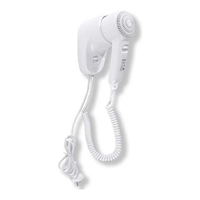 Asciugacapelli Phon Da Muro Bianco 1240 Watt Hotel Spogliatoi