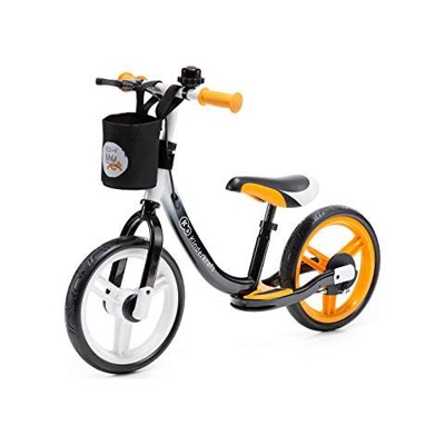 Bicicletta Space Bici Senza Pedali, In Metallo Poggiapiedi, Accessori, Per Bambini, Fino 35 Kg, Arancione