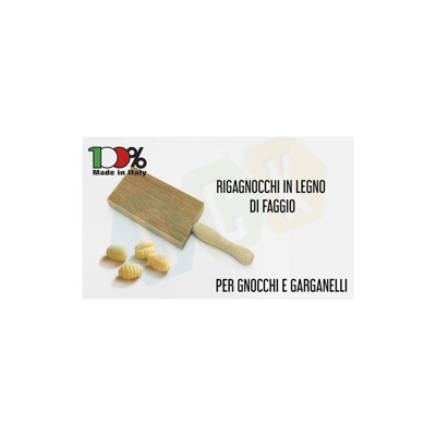 Rigagnocchi Riga Gnocchi Garganelli Pasta Fresca Legno Faggio Made In Italy