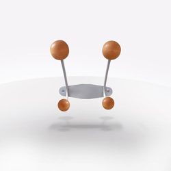 Cetof - APPENDINO A MURO 2 GANCI CM 21X11 E H 21 en oferta