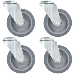 Ruote Girevoli con Foro per Bullone 16 pz 100 mm - Vidaxl en oferta