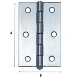 Aldeghi - CERNIERA ACCIAIO ZINCATO ART.840 mm 75 x 50 precio