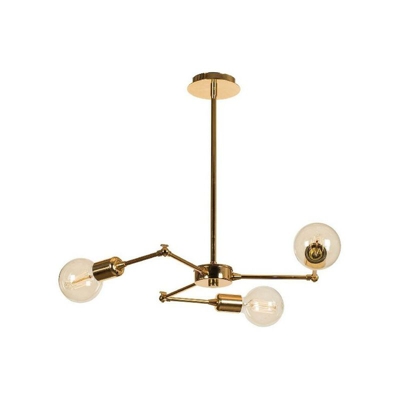 Lampadario Labirint - Lampada a Sospensione - da Soffitto, Parete - con 3 Punti Luce - Oro in Metallo, 50 x 50 x 43 cm, 3 x E27, Max 60 W