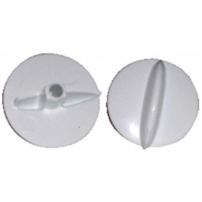 Recamania - Manopola di forno a microonde Moulinex bianco albero 6 mm