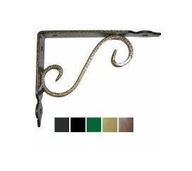 MENSOLA FERRO BATTUTO 230x175 VERDE