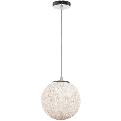 Fiabesco Idilliaco Paese Lampada a Sospensione Colorato Malacca Tessuto Lampadario Lampada da Soffitto Moderna Sferica per Camera da Letto Caffè Loft