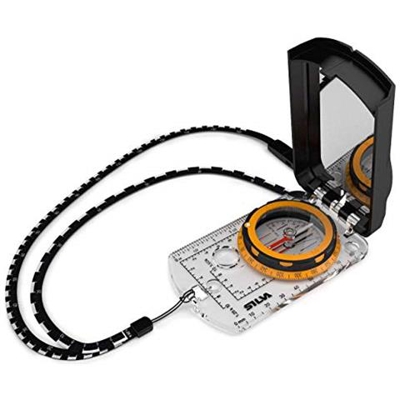 37454 Es1bussola Con Cordino E Segnalatore Luminoso Arancione