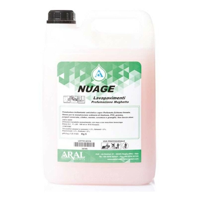Lavapavimenti Professionale Nuage Tanica 5 Kg Profumazione Mughetto Italiano - Aral