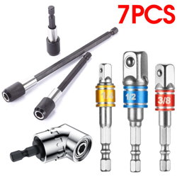 Insma - 7Pcs Barra di prolunga Adattatore per attacco a codolo esagonale Punta per trapano Strumento per kit quadrato per presa d'urto en oferta