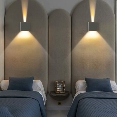(2pcs)12W Applique da Parete Modern Applique da Parete Led Nera Lampadario in Alluminio Bianco Caldo per Ristorante Caffè Dell'ufficio Corridoio