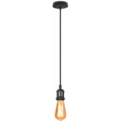 Nostalgia Semplice Lampada a Sospensione Retro Industriale Luce Pendente Vintage E27 Lampada da Soffitto Antica per Caffè Ristoranti Corridoi Nero en oferta