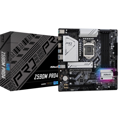Z590M Pro4 Intel Z590 LGA 1200 micro ATX, Scheda madre