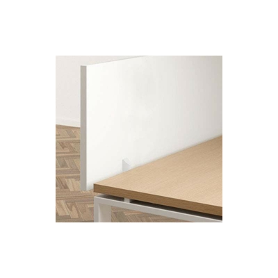 Schermo in legno con supporti L-shape Dimensione 140 cm | Bianco