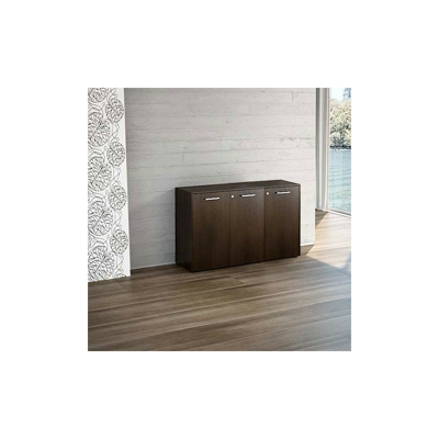 Joyshop - Armadio direzionale con ante legno Dimensione 137-8 cm | Wenge