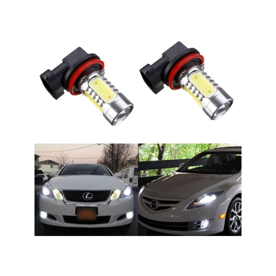 Drillpro - 2x H11 4 COB LED Lampadina Fendinebbia per auto Fari allo xeno HID Luci di marcia diurna