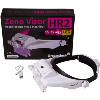Lente di ingrandimento frontale ricaricabile Zeno Vizor HR2 - Levenhuk