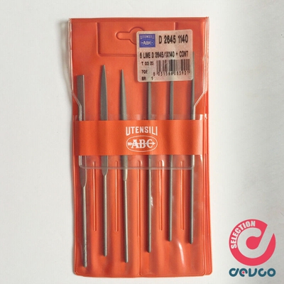 Abc Tools - Set serie 6 lime ad ago metalli lunghezza 140 mm D 2645 1140 ABC