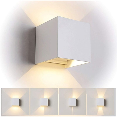 Stoex - Applique da Parete Led Bianco 7W Applique da Parete Modern Lampadario in Alluminio Bianco Caldo per il Ristorante Caffè Dell'ufficio Corridoio