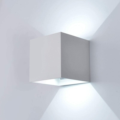 12W Applique da Parete Modern Applique da Parete Led Bianco Lampadario in Alluminio Bianco Freddo per Ristorante Caffè Dell'ufficio Corridoio