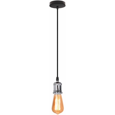 Nostalgia Semplice Lampada a Sospensione Retro Industriale Luce Pendente Vintage E27 Lampada da Soffitto Antica per Caffè Ristoranti Corridoi Argento