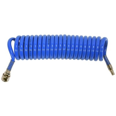 Tubo dell'Aria a Spirale con Rinculo PU 5 m Blu - Blu - Yato