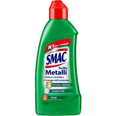 Smac Brilla Metalli Pulisce e Protegge Ottone Rame Cromature Bottiglia 250ml