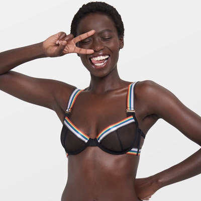 Marlowe Reggiseno Nero/Arcobaleno