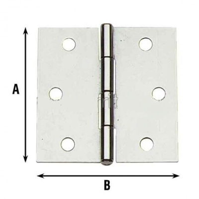 CERNIERA QUADRA SPINA FISSA ZN 35x 35 121 AL