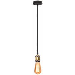 Nostalgia Semplice Lampada a Sospensione Retro Industriale Luce Pendente Vintage E27 Lampada da Soffitto Antica per Caffè Ristoranti Corridoi Bronzo en oferta