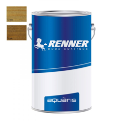 Renner - Aquaris yo m317 5kg finitura professionale per esterni ed interni, colori disponibili teak lucida 60 gloss características