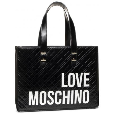 Borsa Shopping Large Love Moschino Ecopelle Colore Nero Bs20mo122