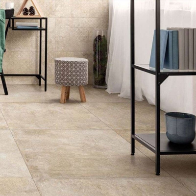 Gres porcellanato rettificato Phorma Beige 80 x 80 Abitare