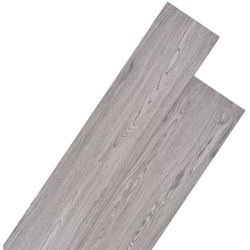 Listoni per Pavimentazione in PVC 5,26 m2 2 mm Grigio Scuro - Grigio - Youthup en oferta