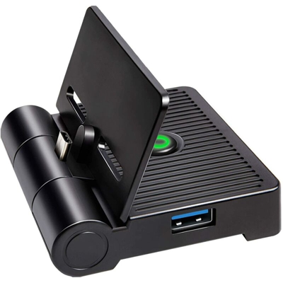 Switch Dock di Ricarica, Dock Station di Ricarica Pieghevole e Portatile per Nintendo Switch, con Porta USB 3.0, Adattatore TV da Tipo C a HDMI