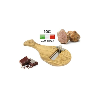 Taglia Tartufi In Legno Di Olivo Lama Seghettata Made In Italy Cioccolata - Calder