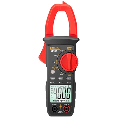 ANENG ST182 pro digital AC amperometro a pinza 4000 count 400A ad alta precisione range automatico NCV test AC pinza amperometrica senza batteria di