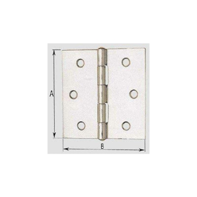 Cerniera quadra zin.a.121 mm. 20 po