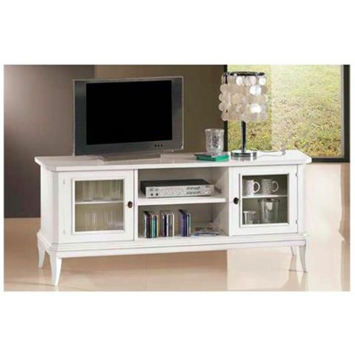 Mobile Porta Tv Bianco Opaco Di Dimensioni 164x46x64h Stile Classico