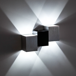 Stoex - Scaletta a Forma di Applique da Parete Moderna Applique da Parete a Led Semplice Cubo Lampada da Soffitto per Soggiorno Caffè Scale Bianco precio