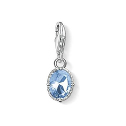 Sterling Pendente Da Donna Argento 925 Spinello Bleu Ovale en oferta