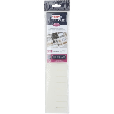 Set Divisori Per Cassetti, 8 Pezzi Bianco