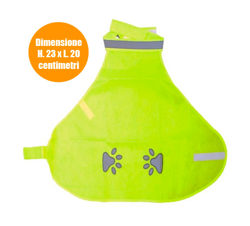 Bakaji - Gilet Copripetto Catarifrangente per Cani Animali Piccola Taglia 23x20 cm Verde en oferta