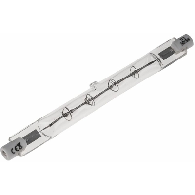 Lampada termica a infrarossi (IR) lunghezza 118 mm, Ø 20mm, 150 W, 230 V, lampada Trasparente da 8000h, con - Rs Pro