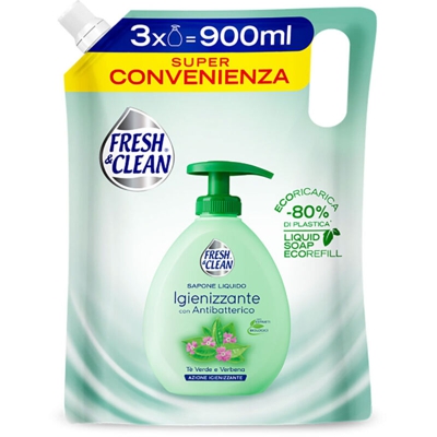 RICARICA SAPONE ANTIBATTERICO 'FAMILY CARE' ml 900 - fragranza tè verde